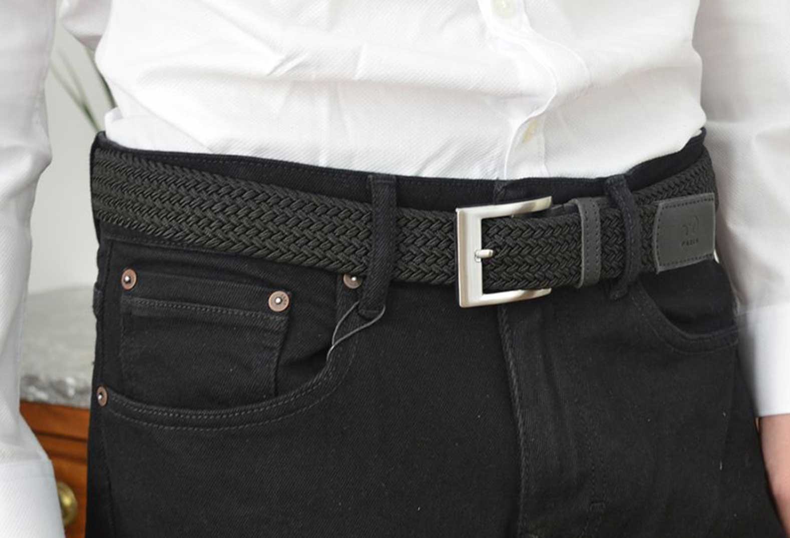 ceinture tressée causal chic haut de gamme